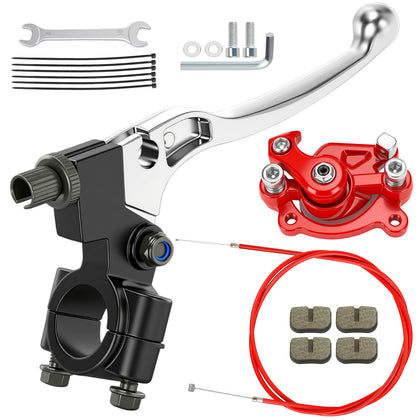 RZEOZU front packaging showing complete rear disc brake kit and included parts for quick install