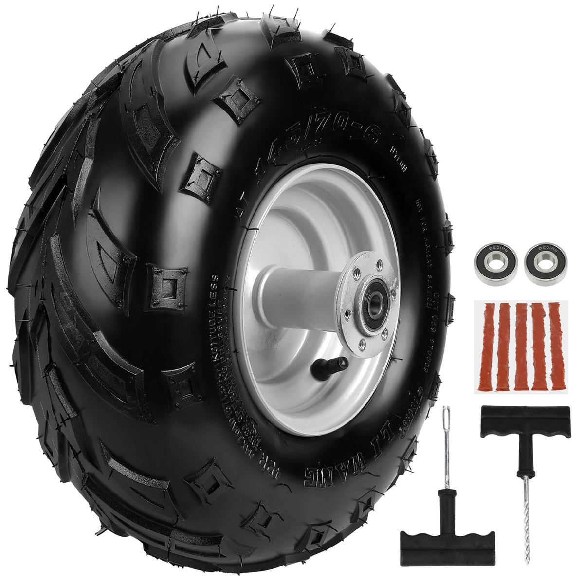 RZEOZU front view assembled wheel showing complete rear replacement and fit