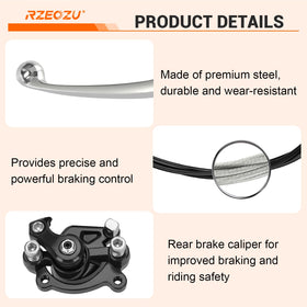 RZEOZU handlebar clamp mounted on 7/8" bar showing correct fit and secure attachment