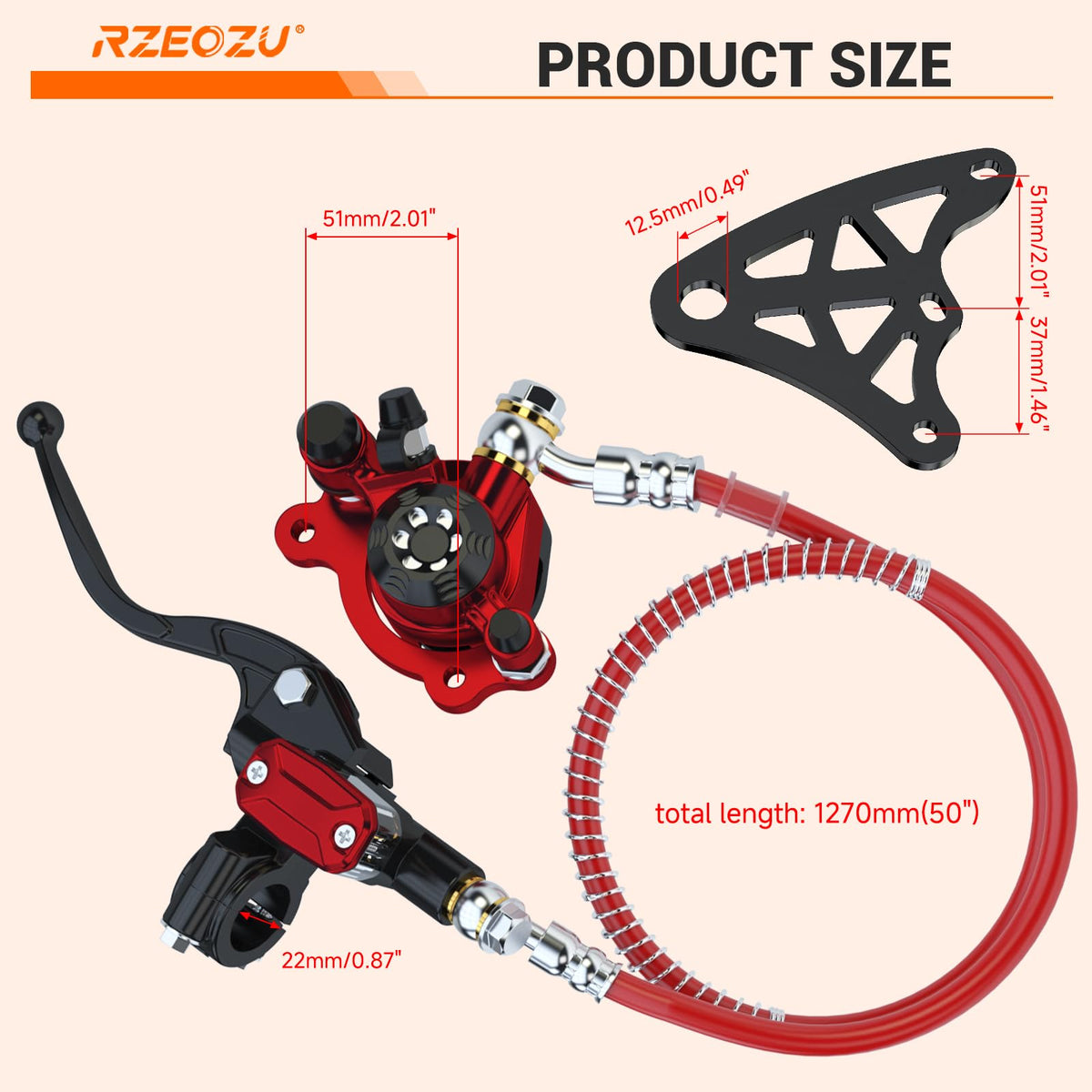 RZEOZU hardware and fasteners included for secure installation and reliable attachment