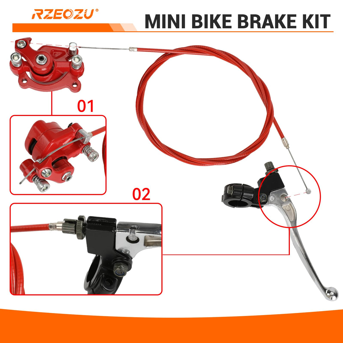 RZEOZU hardware and tools laid out conveying all included nuts, screws, ties and wrenches
