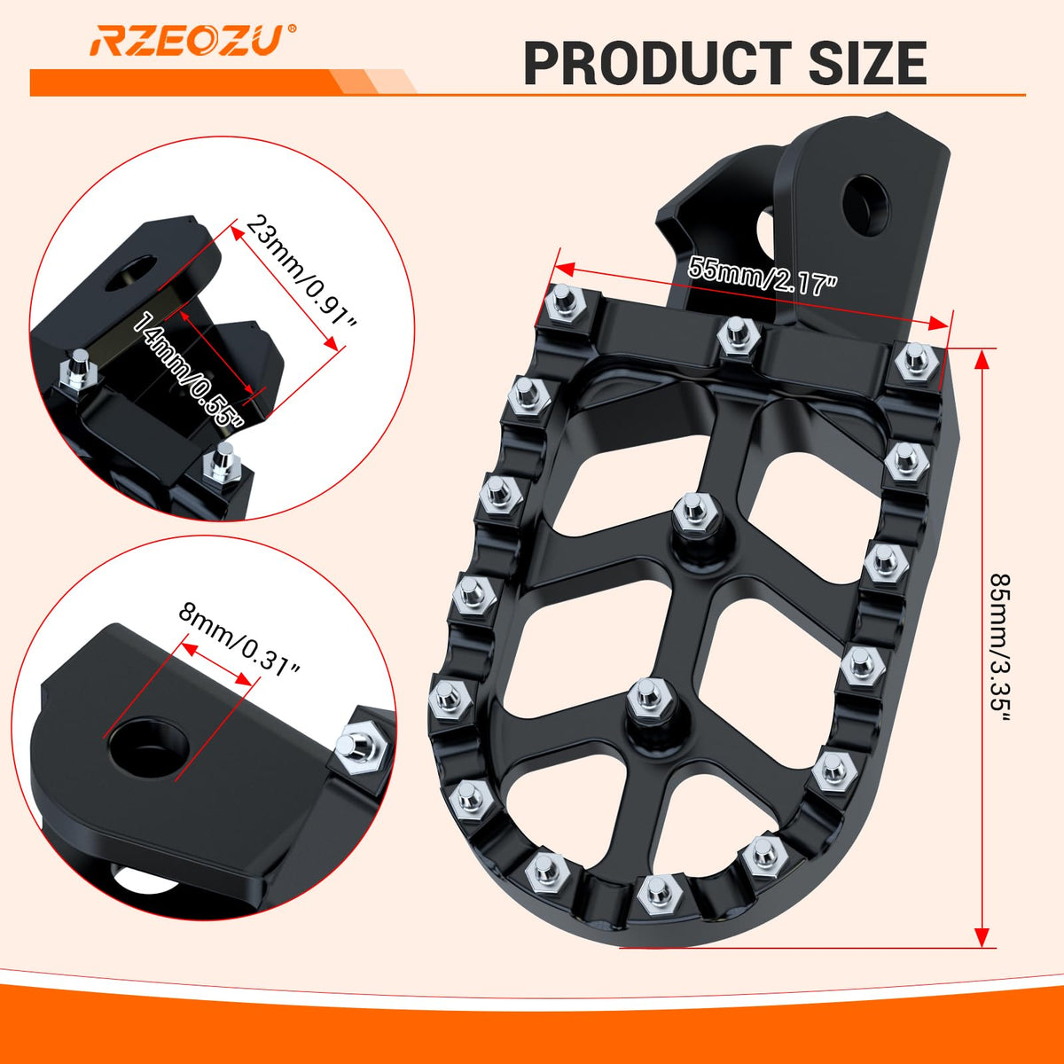 RZEOZU installation image showing reuse of original bike springs for mounting