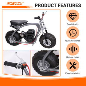 RZEOZU brake assembly installed on minibike showing improved stopping control during use