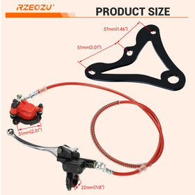 RZEOZU installed on Mega Moto MMB80 demonstrating upgraded braking confidence