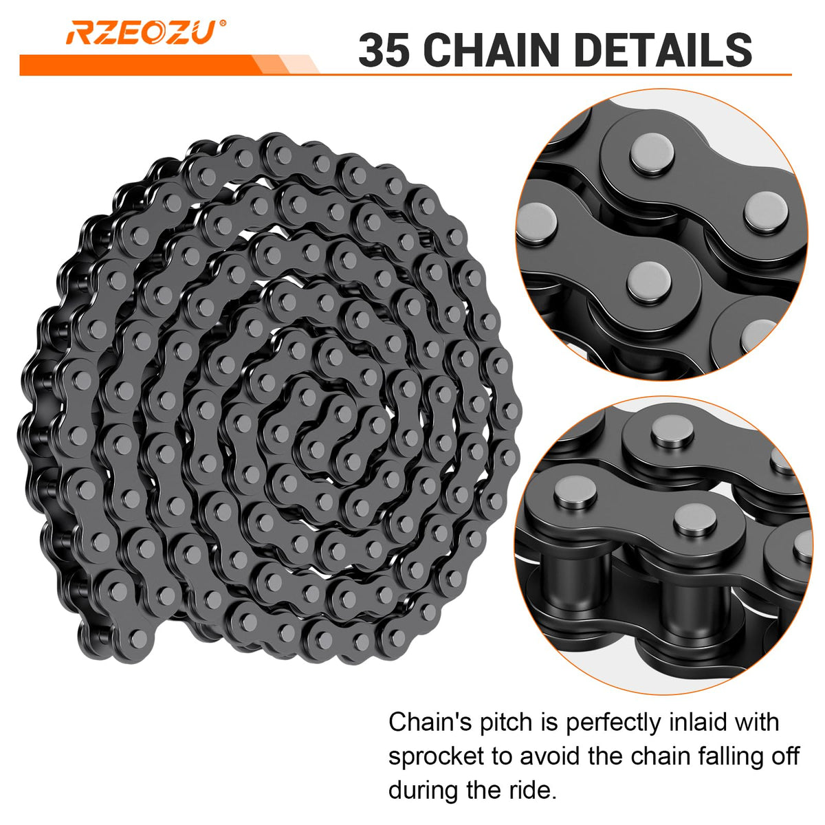 RZEOZU rear sprocket installed on Razor MX650 wheel, improved drivetrain strength