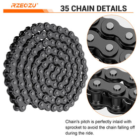 RZEOZU rear sprocket installed on Razor MX650 wheel, improved drivetrain strength