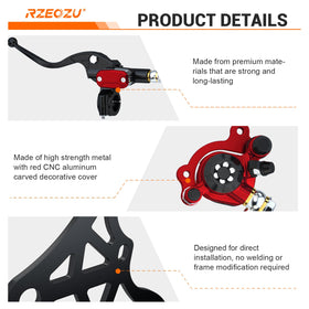 RZEOZU instruction sheet and tools staging showing what's needed for straightforward installation