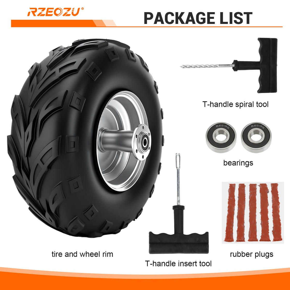 RZEOZU label showing fitment specs to confirm model compatibility