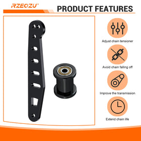 RZEOZU lifestyle shot on a minibike trail demonstrating improved drivetrain reliability