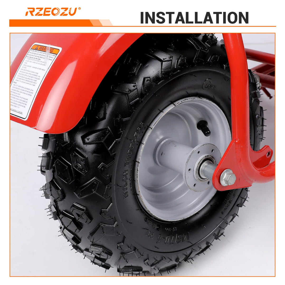 RZEOZU lifestyle image on trail showing stable off-road performance