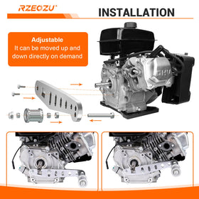 RZEOZU mounted on minibike drive illustrating improved chain stability