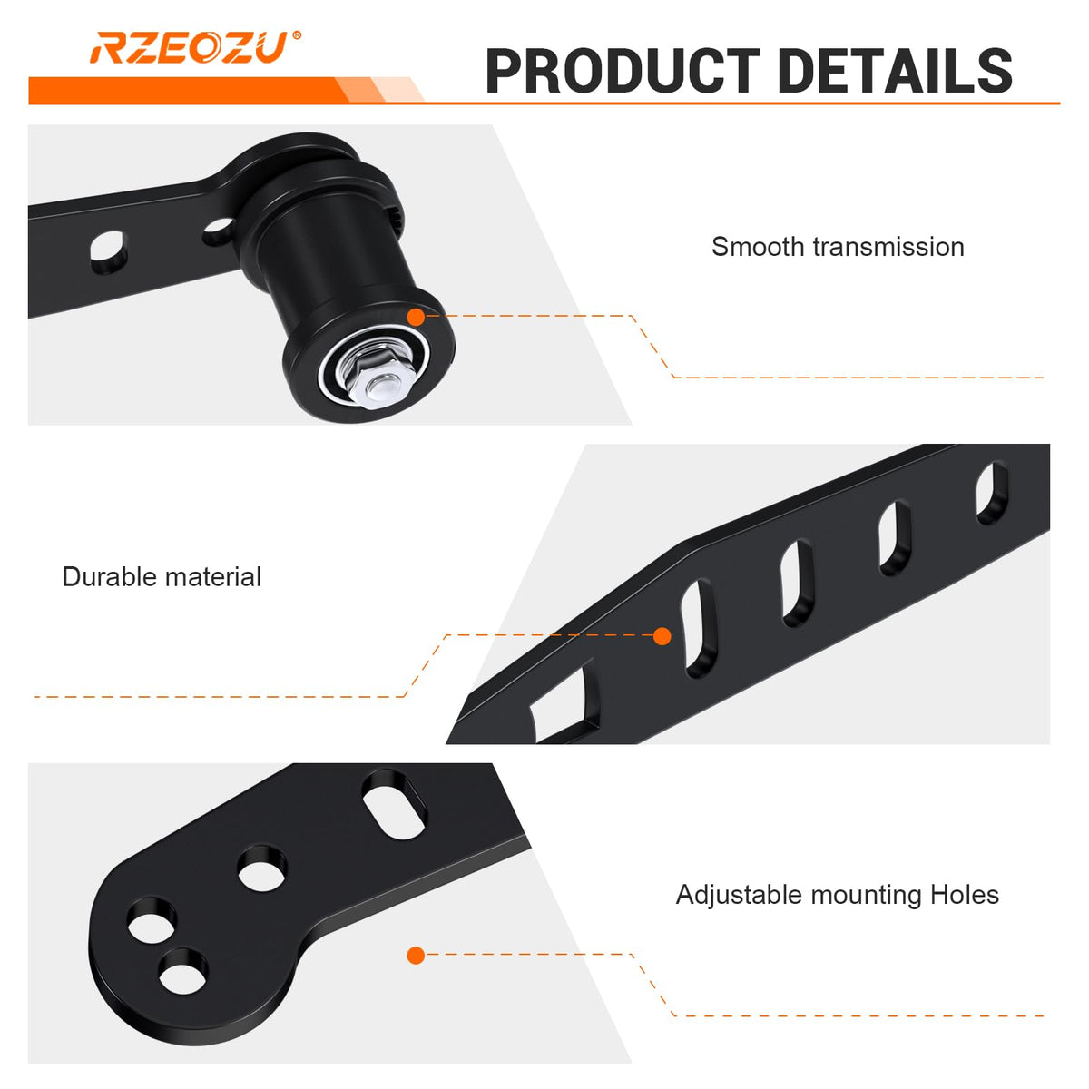 RZEOZU packaging and included parts showing everything needed for installation