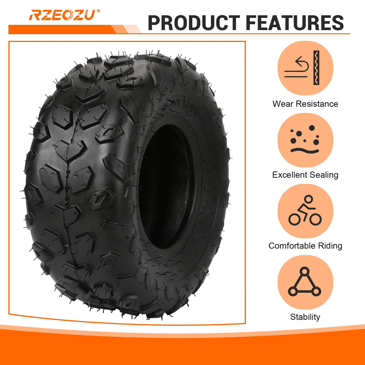 RZEOZU packaged kit with rim and tire ready for replacement install