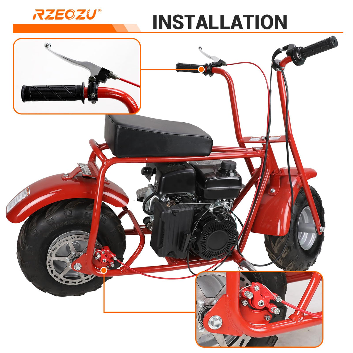 RZEOZU rear caliper side profile demonstrating solid steel construction and consistent clamping