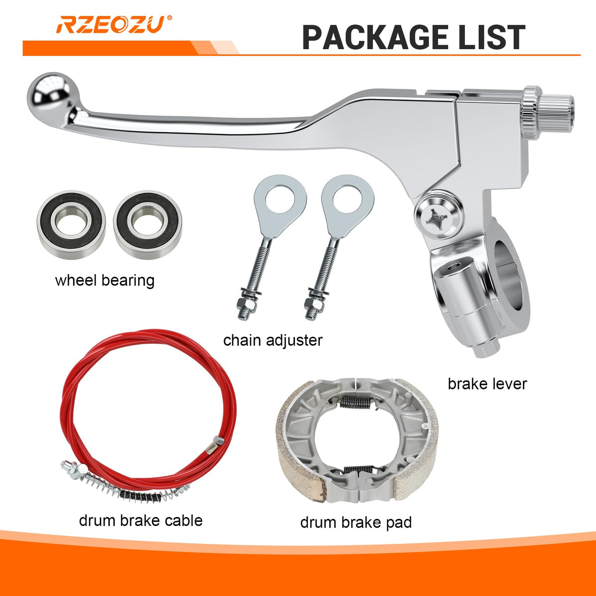 RZEOZU kit next to ruler showing scale for correct sizing and confident fitment