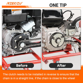 RZEOZU scale comparison with sprocket highlighting compact size for simple integration