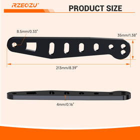 RZEOZU size comparison with ruler showing compact dimensions for fit verification