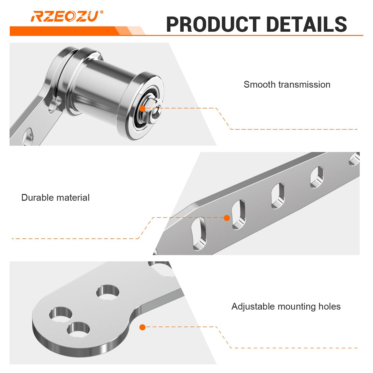 RZEOZU texture and fastener detail showing robust construction