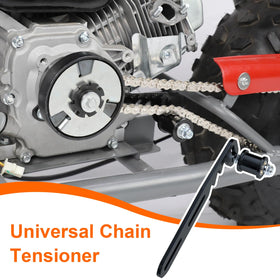 RZEOZU tensioner protecting sprocket and demonstrating reduced wear benefit