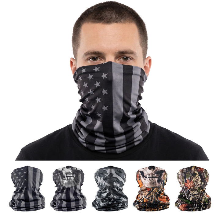 S A front pack view showing five gaiters and protective value
