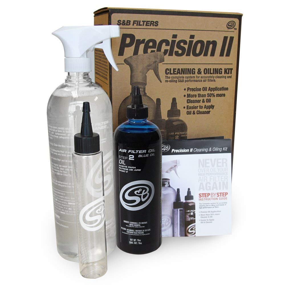 S&B front packaging showing Precision II kit and clear benefits