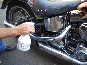 S S100 spray nozzle closeup demonstrating easy application and spray coverage