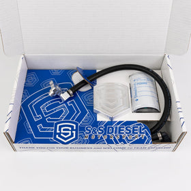 S&S Diesel Motorsport kit installed underhood showing correct fit and protection