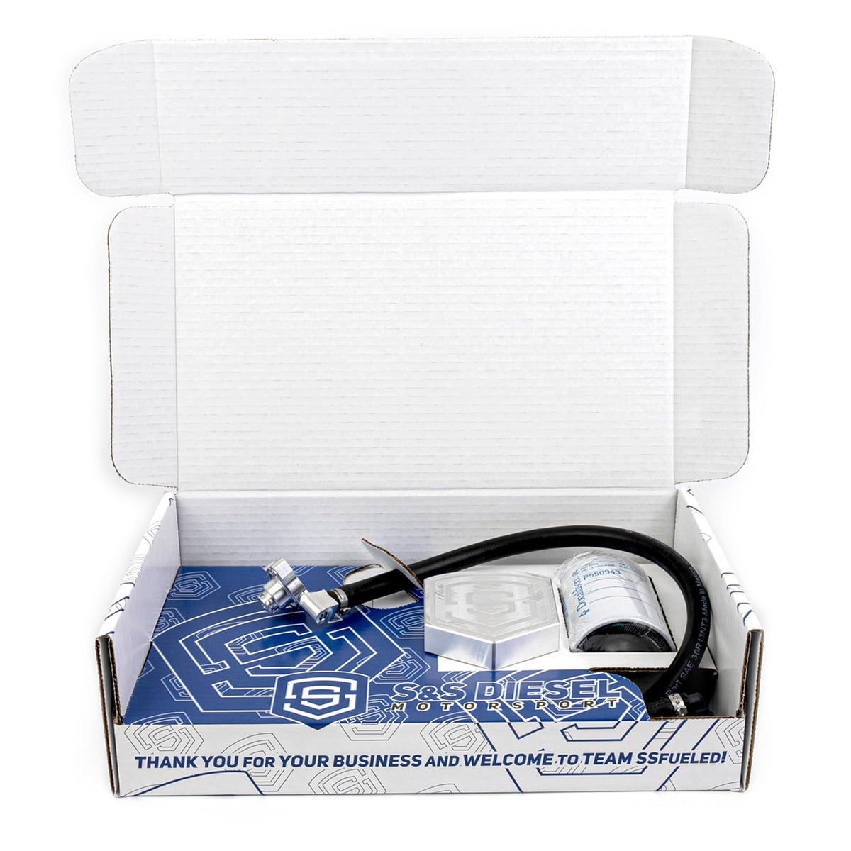 S&S Diesel Motorsport OE-style quick-connect lines detail for leak-free install