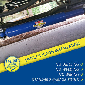 Safe-T-Plus installed on Class A RV demonstrating steadier handling on highway