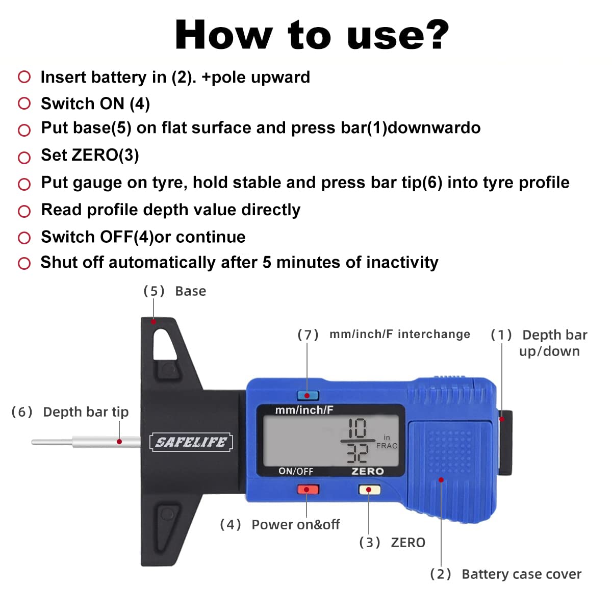 SAFELIFE bar scale backup and zero-set feature showing reliable readings