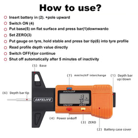 SAFELIFE scale comparison next to ruler showing precise measurement range