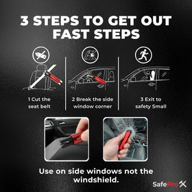 SafePro X alongside emergency kit items emphasizing vehicle preparedness
