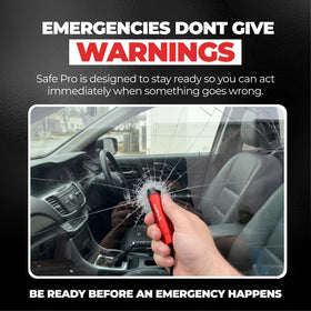 SafePro X seatbelt cutter detail highlighting safe, quick strap cutting