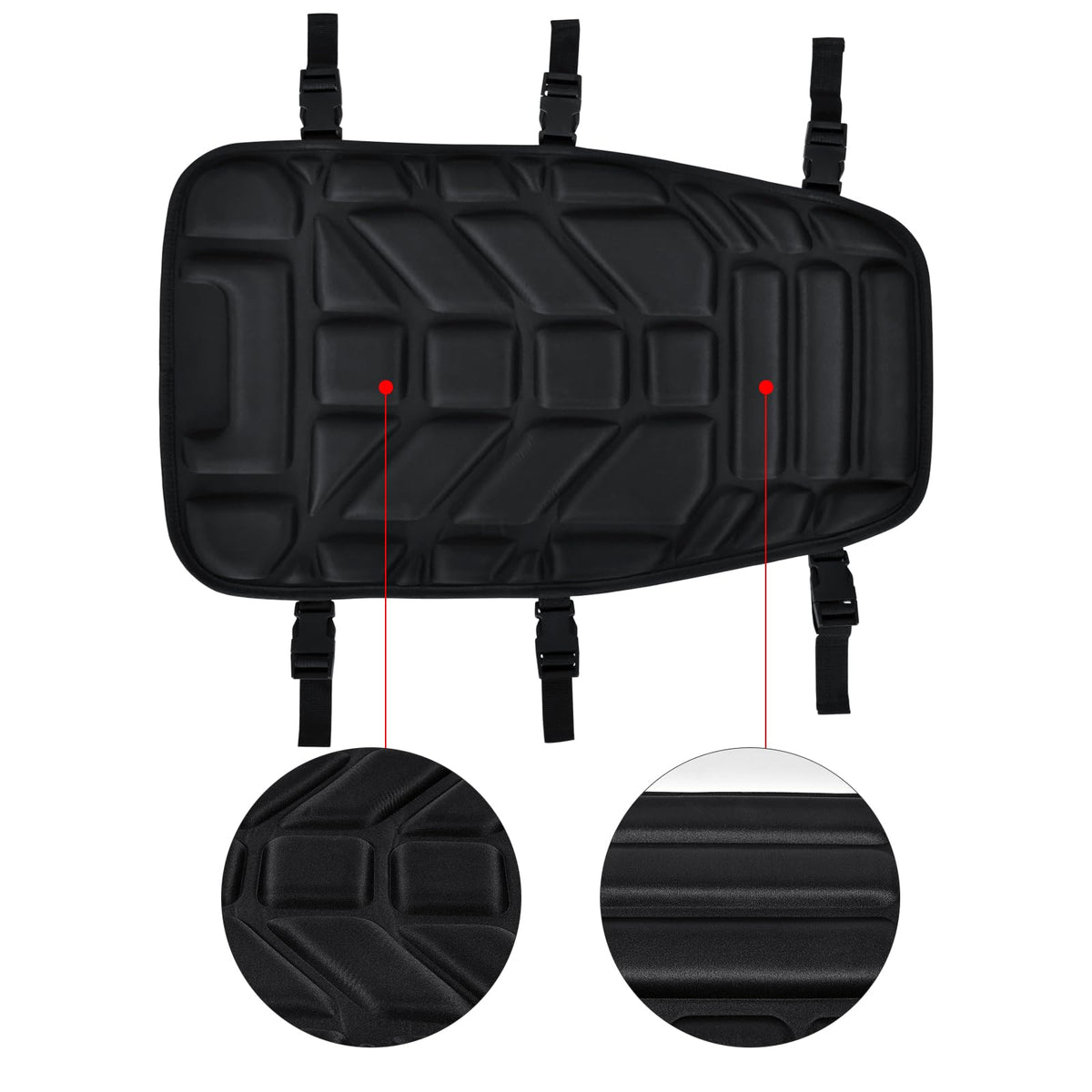 SaferCCTV seat cover installed on ATV for better grip
