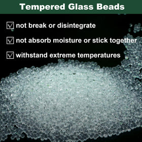 Safetect tempered glass beads close-up showing smooth bead texture and durability