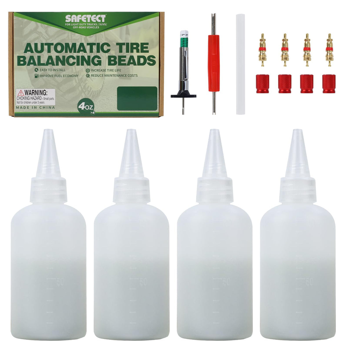 Safetect front packaging showing kit contents and kit benefit of complete installation