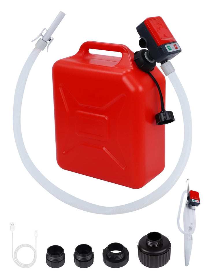 Safetect front view red pump showing compact controls and portability benefit