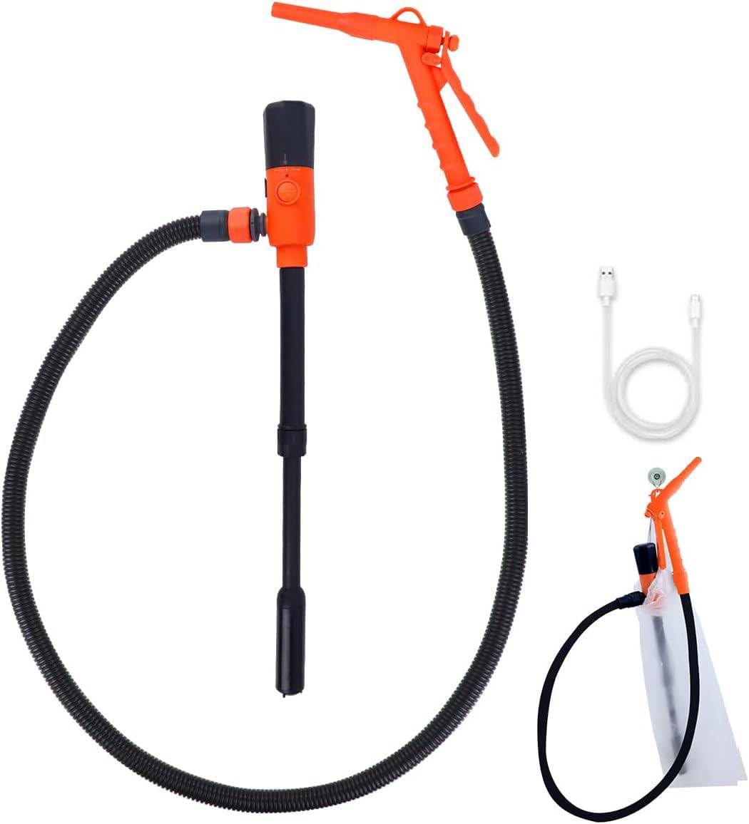 Safetect pump front view showing compact design and controls for quick transfers