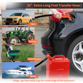 Safetect long 51-inch hose and secure fittings for extended reach benefit
