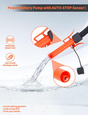 Safetect telescoping suction tube extended to fit deep containers and reach bottom