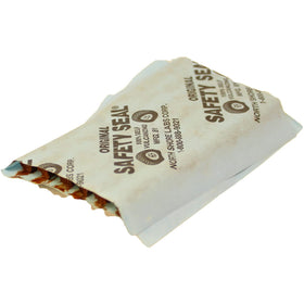 Safety Seal close-up of blue tire plug strips highlighting texture and easy insertion benefit
