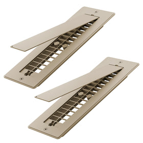 Safoner aluminum register front view showing clean finish and durable design