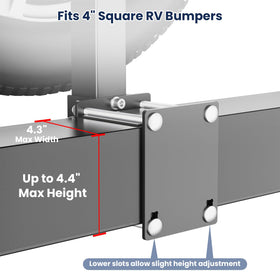Safoner clearance example at driveway rise reducing scraping risk