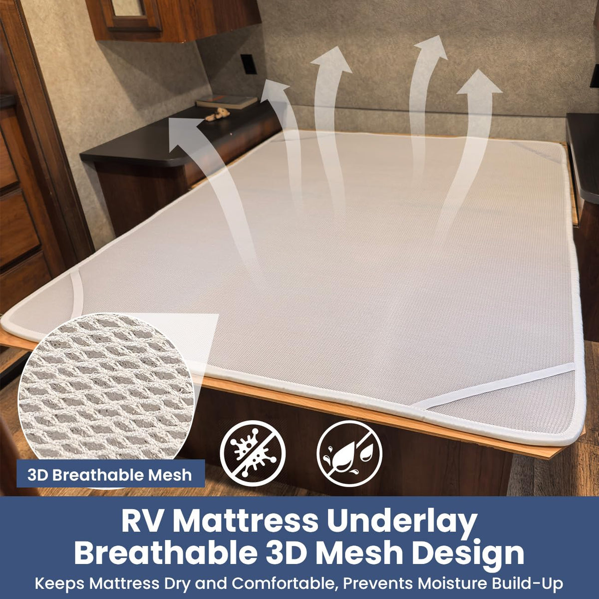 Safoner 3D breathable mesh close-up for improved airflow