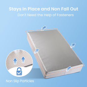 Safoner close-up of 2.8 inch foam edge highlighting insulation and thickness benefit