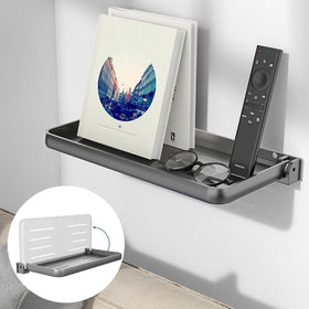 Safoner front view of fold-down shelf showing compact design and space-saving benefit