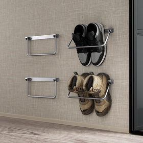 Safoner front-mounted rack showing organized shoes and easy access
