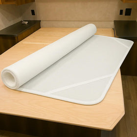 Safoner front packaging showing RV underlay and benefits