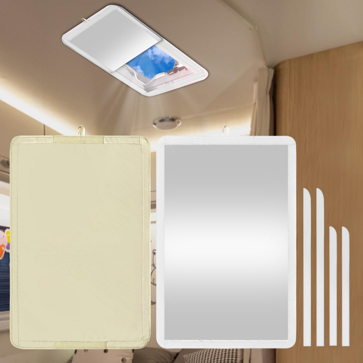 Safoner front view of vent cover showing full-size protection and quick fit
