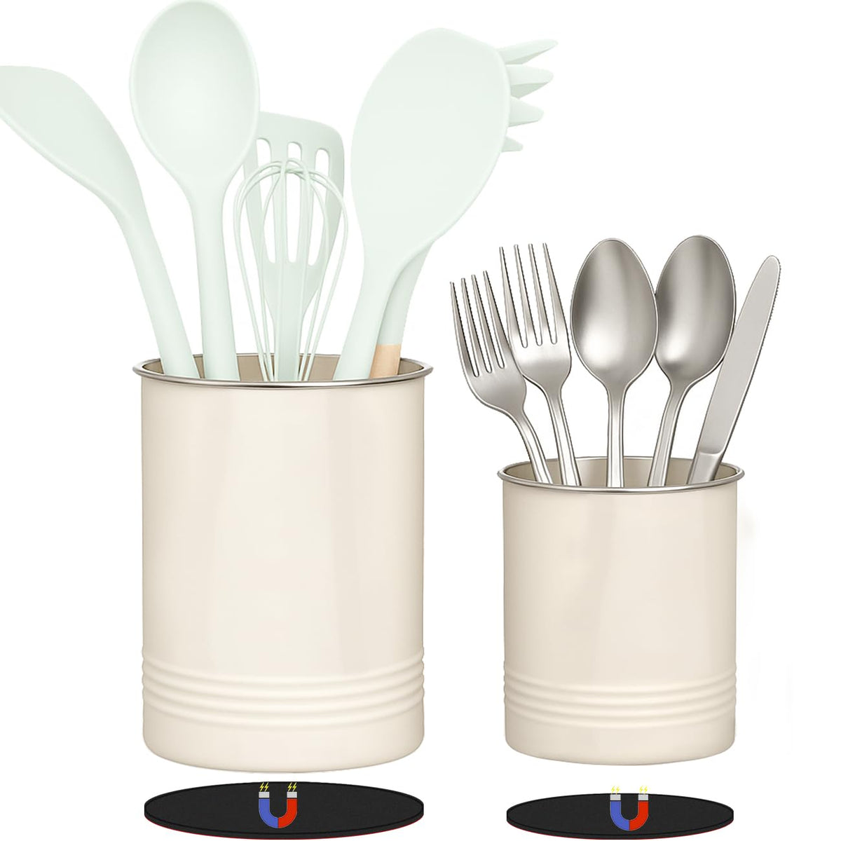 Safoner front view showing both holders for compact organization